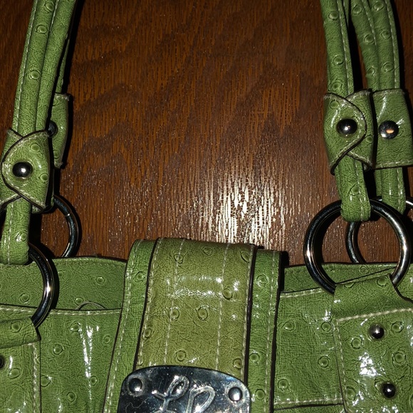 LR Libear Women’s Green & Silver Shoulder Purse - Picture 4 of 12